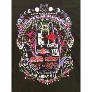 HHN 2023 t-shirt womens 3XL Halloween Horror Nights black Universal Studios